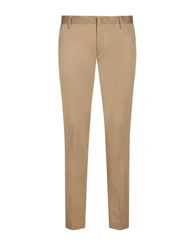 Entre Amis Man Pants Beige Size 29 Cotton, Elastane In Brown