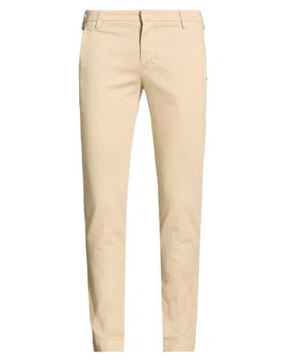 Entre Amis Man Pants Beige Size 32 Cotton, Elastane In Neutral