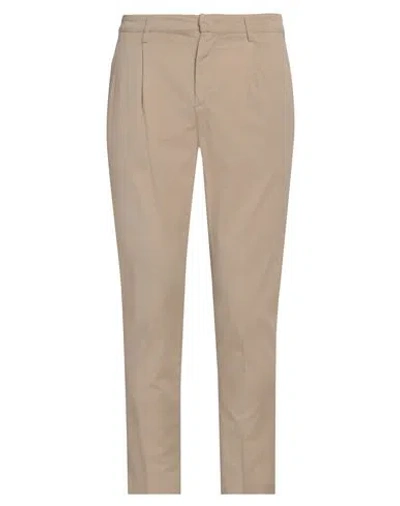 ENTRE AMIS ENTRE AMIS MAN PANTS BEIGE SIZE 32 COTTON, LYCRA, ELASTANE