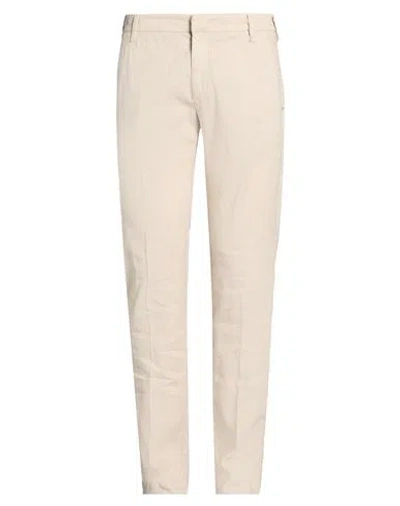 Entre Amis Man Pants Beige Size 35 Linen, Cotton, Elastane In Neutral