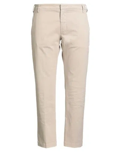 Entre Amis Man Pants Beige Size 38 Cotton, Elastane