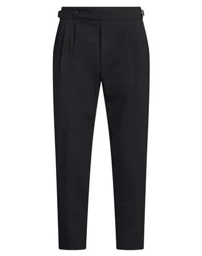 Entre Amis Man Pants Black Size 35 Polyester, Wool, Elastane
