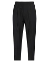Entre Amis Man Pants Black Size 35 Wool, Polyester, Elastane