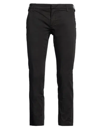 Entre Amis Man Pants Black Size 38 Cotton, Elastane