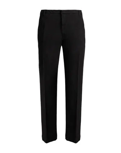 Entre Amis Man Pants Black Size 38 Cotton, Elastane