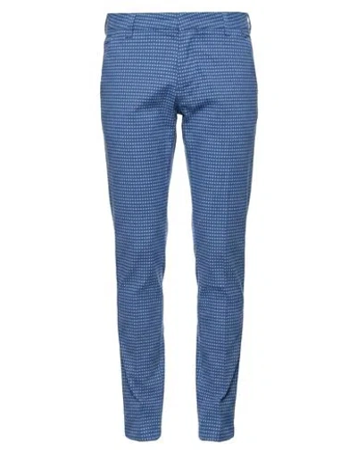 Entre Amis Man Pants Blue Size 38 Cotton, Polyester, Elastane