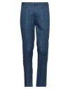 Entre Amis Man Pants Blue Size 42 Linen