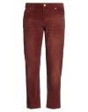 Entre Amis Man Pants Brick Size 36 Cotton, Elastane In Red