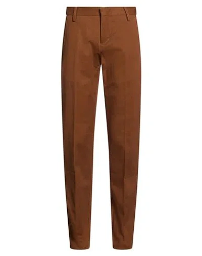 Entre Amis Man Pants Brown Size 28 Cotton, Elastane