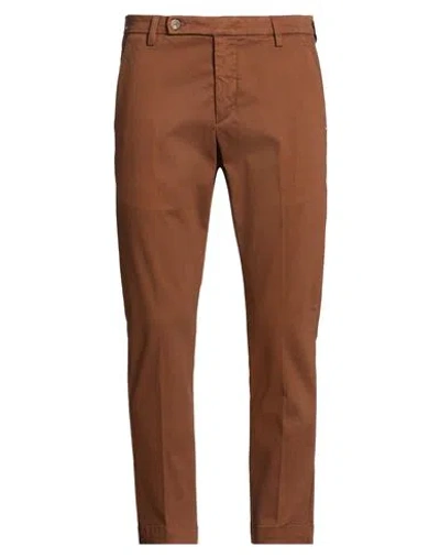 Entre Amis Man Pants Brown Size 31 Cotton, Elastane