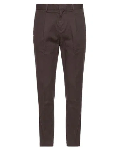 Entre Amis Man Pants Brown Size 33 Cotton, Elastane