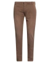 Entre Amis Man Pants Brown Size 33 Cotton, Elastane