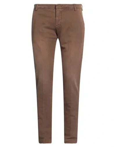 Entre Amis Man Pants Brown Size 33 Cotton, Elastane