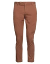 Entre Amis Man Pants Brown Size 32 Cotton, Elastane
