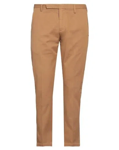 Entre Amis Man Pants Camel Size 32 Cotton, Elastane In Beige