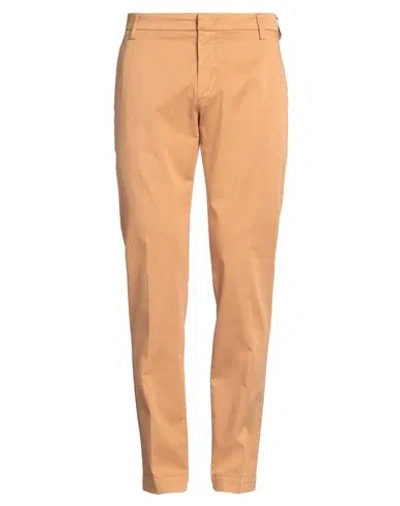 ENTRE AMIS ENTRE AMIS MAN PANTS CAMEL SIZE 32 COTTON, POLYESTER, ELASTANE
