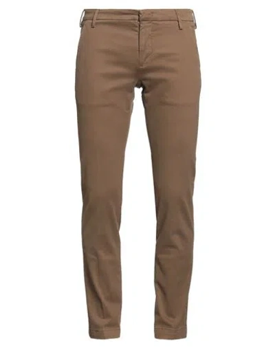 ENTRE AMIS ENTRE AMIS MAN PANTS CAMEL SIZE 33 COTTON, ELASTANE