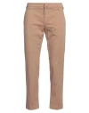 Entre Amis Man Pants Camel Size 35 Cotton, Lyocell, Elastane In Beige
