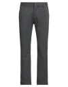 Entre Amis Man Pants Charcoal Size 30 Cotton, Elastane In Black