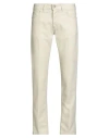 Entre Amis Man Pants Cream Size 32 Virgin Wool, Polyester In White