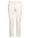 Entre Amis Man Pants Cream Size 42 Cotton, Lyocell, Elastane