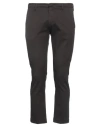 Entre Amis Man Pants Dark Brown Size 31 Cotton, Elastane In Brown