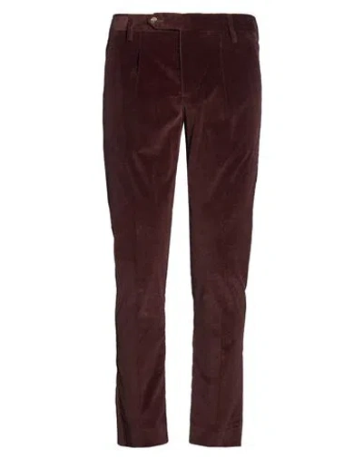 Entre Amis Man Pants Dark Brown Size 35 Cotton, Elastane