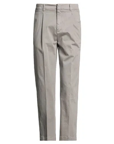 Entre Amis Man Pants Grey Size 31 Cotton, Elastane In Gray