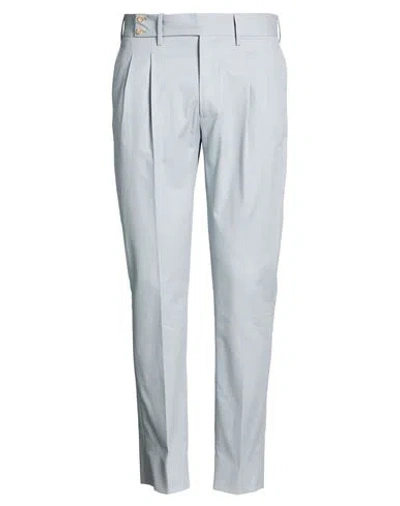 Entre Amis Man Pants Grey Size 34 Cotton, Elastane In Gray