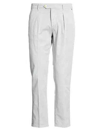 Entre Amis Man Pants Grey Size 35 Cotton, Elastane In Gray