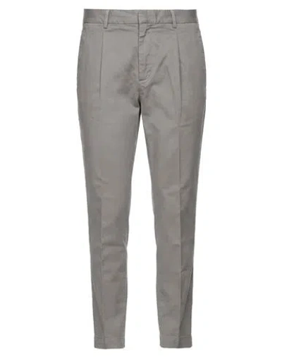 Entre Amis Man Pants Grey Size 36 Cotton, Elastane In Gray
