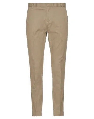 Entre Amis Man Pants Khaki Size 29 Cotton, Elastane In Animal Print