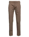 Entre Amis Man Pants Khaki Size 31 Cotton, Elastane In Beige