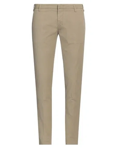 Entre Amis Man Pants Khaki Size 32 Cotton, Elastane In Beige