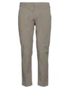 Entre Amis Man Pants Khaki Size 34 Cotton, Polyester, Elastane In Beige