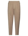 Entre Amis Man Pants Khaki Size 34 Wool, Polyester, Elastane In Beige
