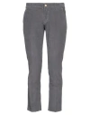 Entre Amis Man Pants Lead Size 34 Cotton, Elastane In Grey