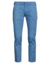 Entre Amis Man Pants Light Blue Size 33 Cotton, Elastane