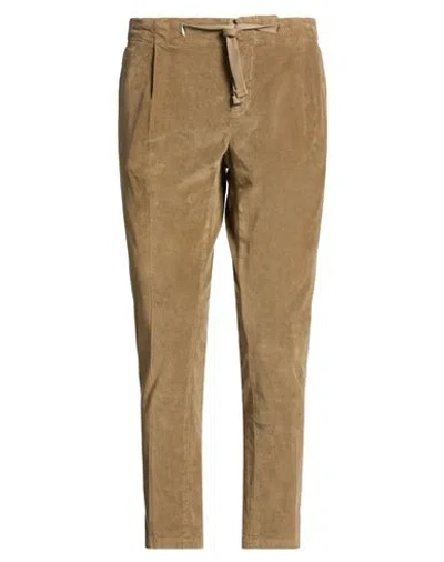 Entre Amis Man Pants Light Brown Size 31 Cotton, Elastane In Green