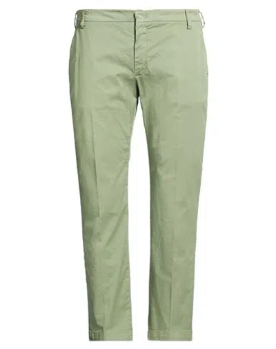 Entre Amis Man Pants Light Green Size 38 Cotton, Elastane