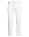 Entre Amis Man Pants Light Grey Size 33 Cotton, Polyester, Elastane In White