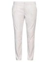 Entre Amis Man Pants Cream Size 42 Cotton, Lyocell, Elastane In Grey