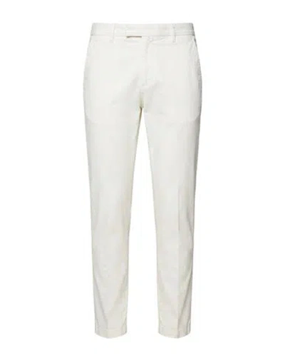 Entre Amis Man Pants Light Grey Size 38 Cotton, Elastane In White