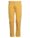 Entre Amis Man Pants Marigold Size 31 Cotton, Elastane In Yellow
