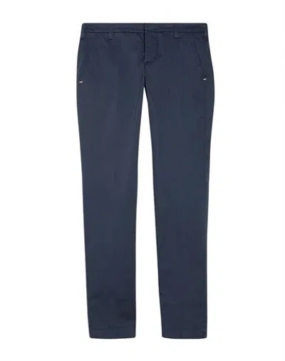 Entre Amis Man Pants Midnight Blue Size 36 Cotton, Elastane In Multi