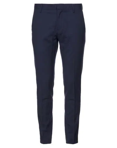 Entre Amis Man Pants Navy Size 38 Polyester, Wool, Elastane In Blue