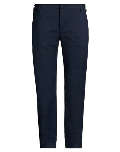Entre Amis Man Pants Navy Size 40 Cotton, Polyamide, Elastane In Blue
