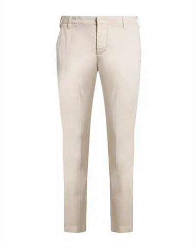 Entre Amis Man Pants Off White Size 31 Cotton, Elastane In Neutral