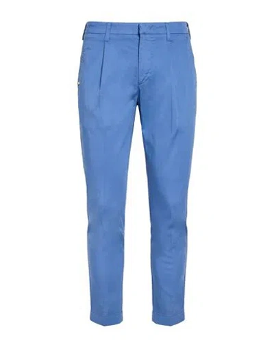 Entre Amis Man Pants Slate Blue Size 32 Cotton, Elastane
