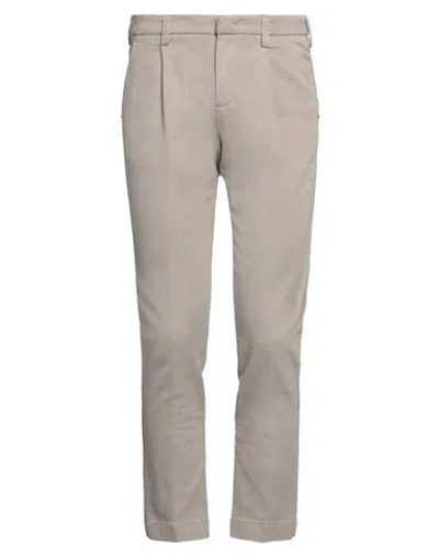 Entre Amis Man Pants Taupe Size 30 Cotton, Elastane In Gray